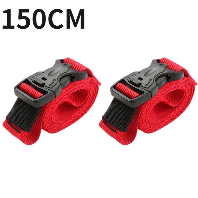 Bộ 2 Dây Đai Nylon Buộc Hành Lý Tái Chế Được Có Khóa Cài Xuống