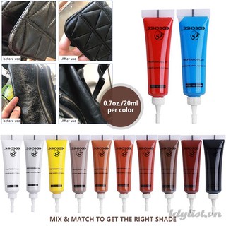 Ღ 20ml Leather Repair Agent Leather Cleaner Leather Tonic Cream Home Car Seat Leather Color Repair Refurbishing Paste
