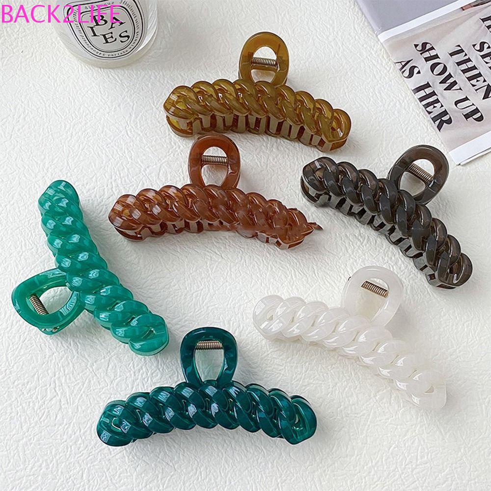 BACK2LIFE Kẹp Tóc Dạng Chuỗi Thời Trang Ngọt Ngào Cho Nữ