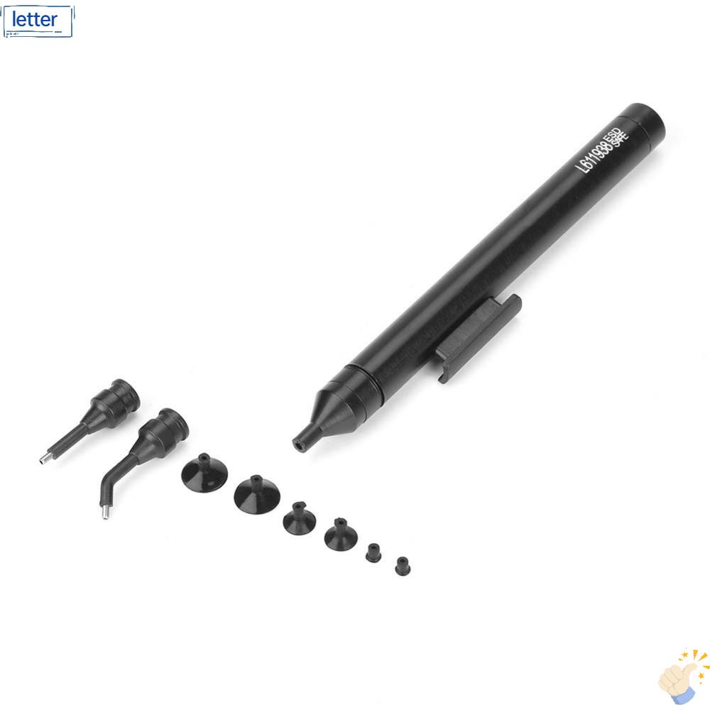 LET Bút Hàn Điện Không Chì Nhựa Màu Đen Thay Thế Kèm Nhíp Gắp Bằng Kim Loại Chống Tĩnh Điện