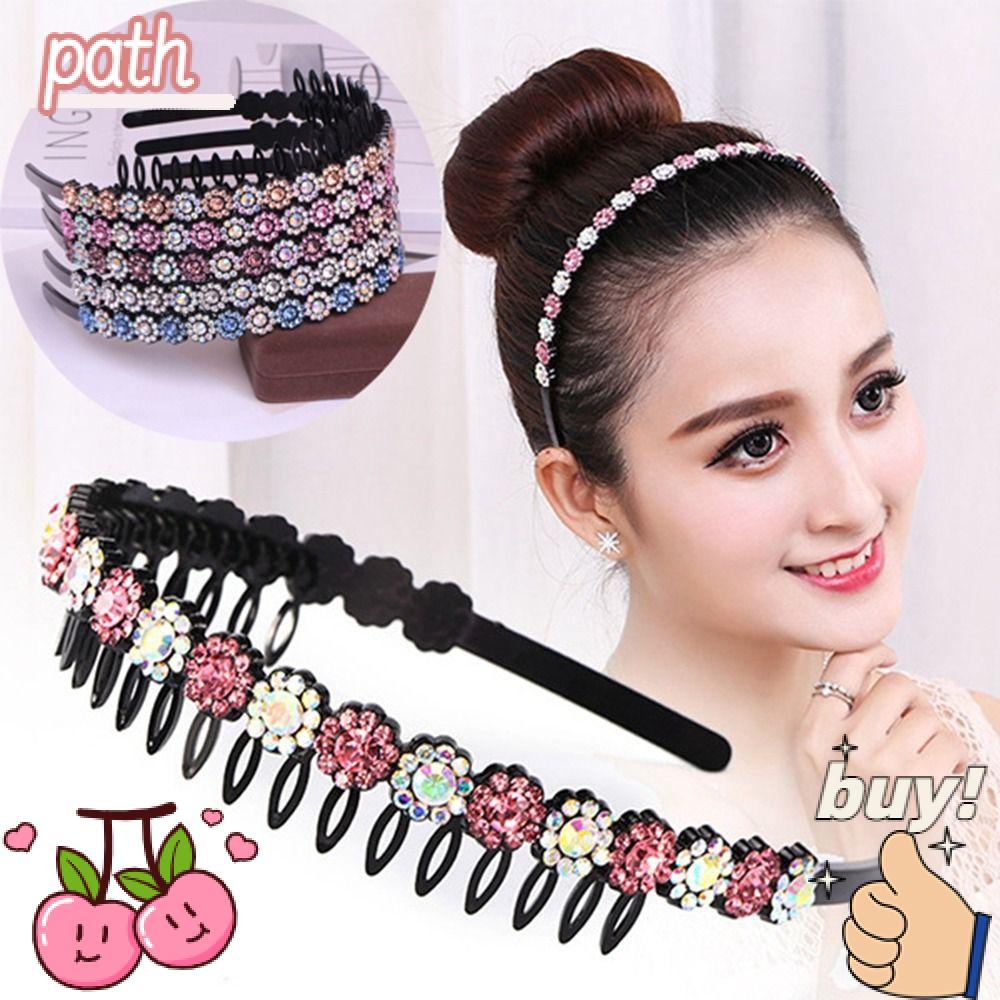 PATH Kẹp Tóc Đính Đá Lấp Lánh Thời Trang Cho Nữ