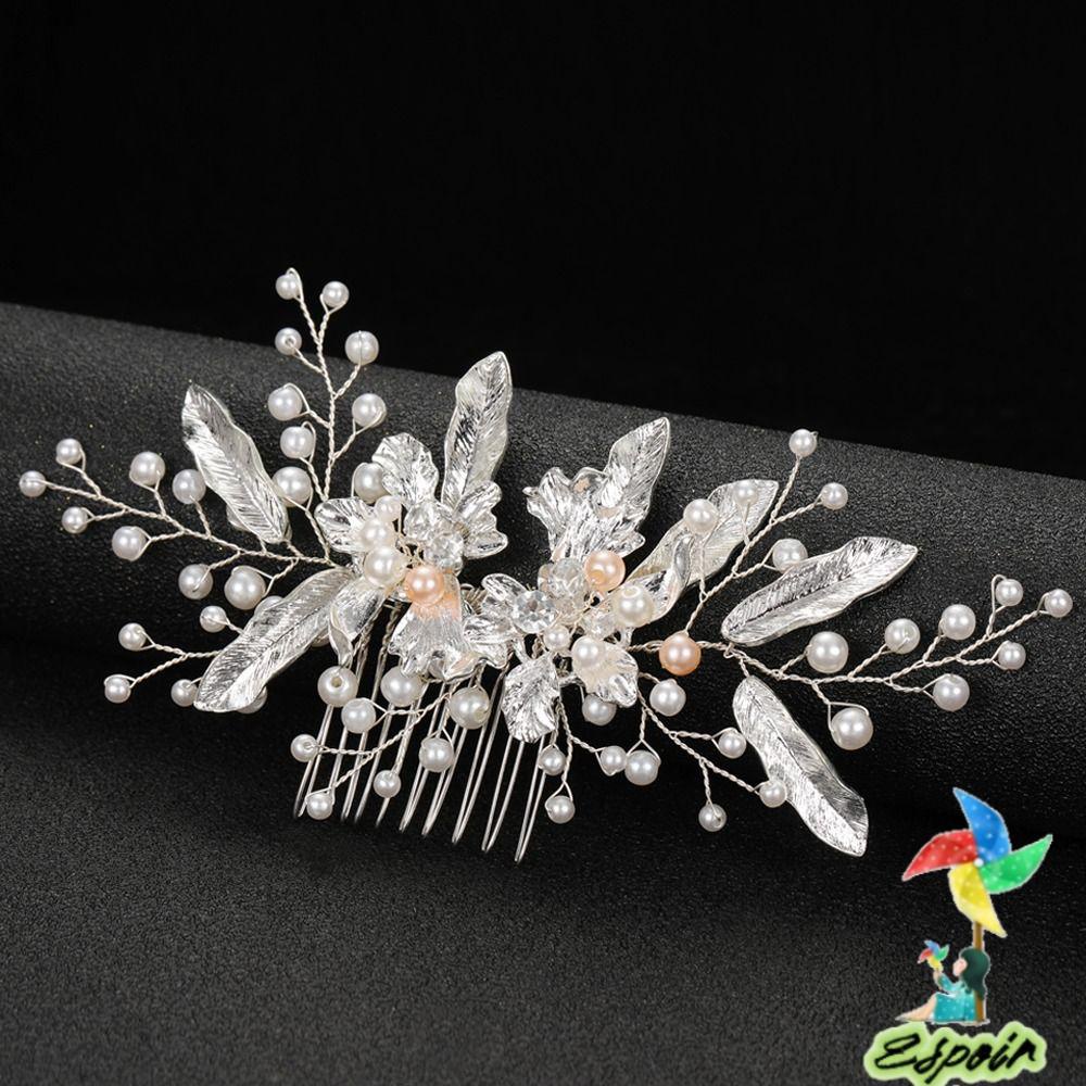 ESPO Lược Cài Tóc Cô Dâu Đính Đá Sang Trọng