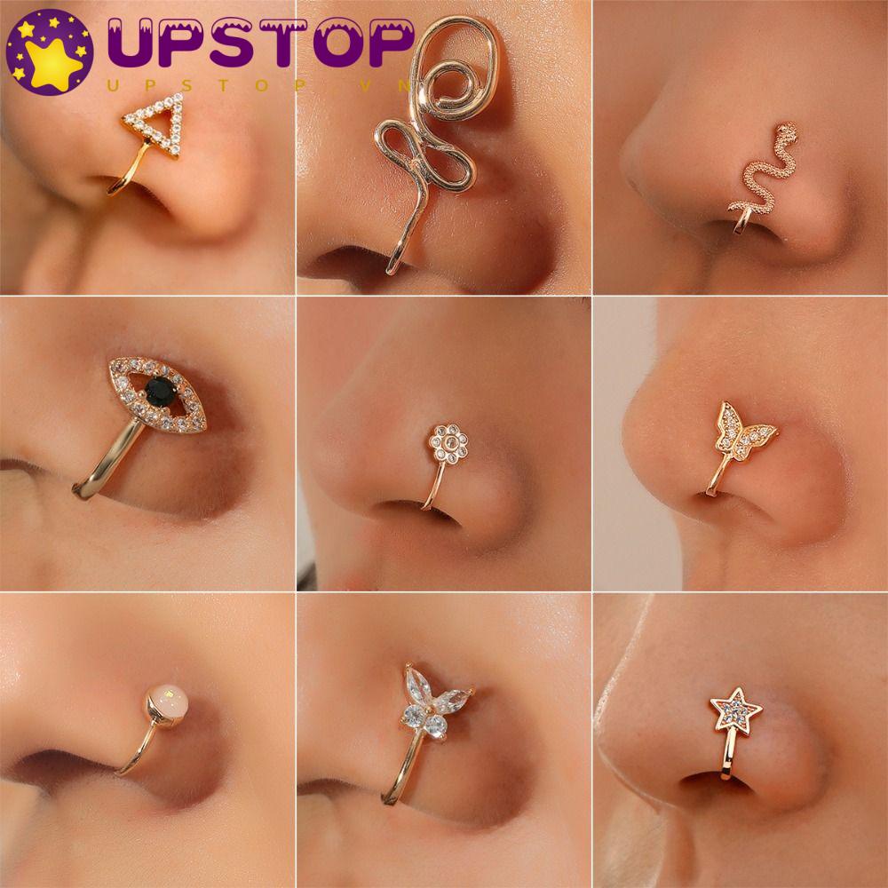 UPSTOPVN Khuyên Mũi Mạ Vàng Mới Thanh Lịch Cho Nữ