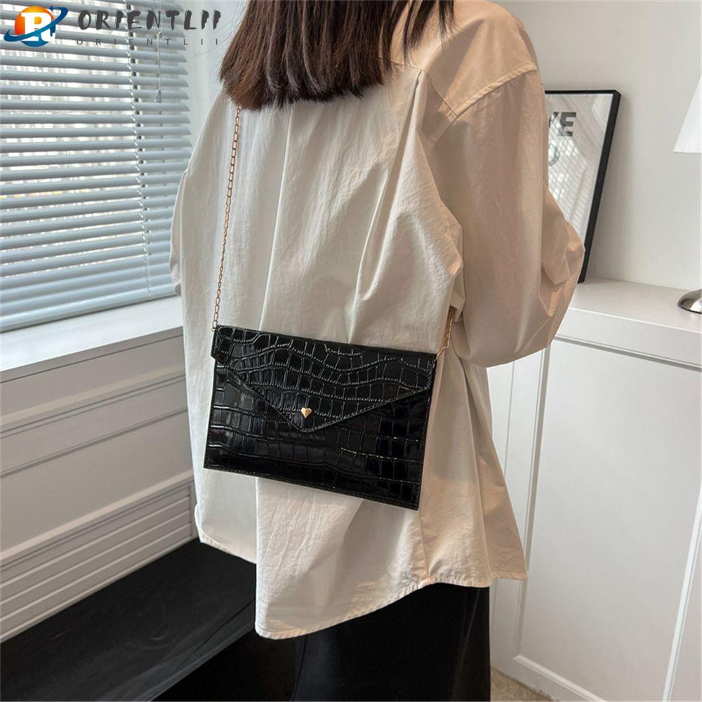 ORIENTLII Túi Đeo Chéo Giả Da Cá Sấu Thời Trang Dành Cho Nữ