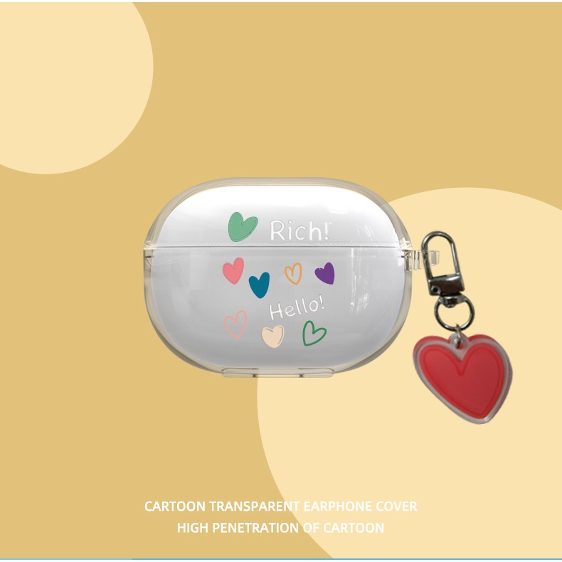 Vỏ Bảo Vệ Hộp Sạc Tai Nghe Bluetooth Không Dây RedMi Buds4 pro Bằng TPU Mềm Trong Suốt Họa Tiết Hoạt Hình Dễ Thương