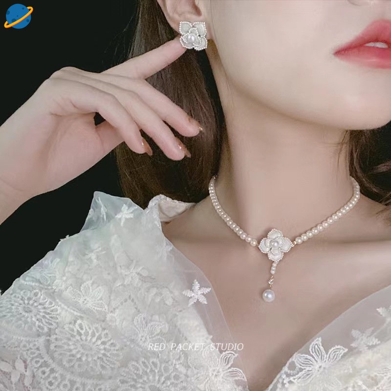 Vòng cổ Mặt Hoa Phong Cách Hàn Quốc Sang Trọng Cho Nữ