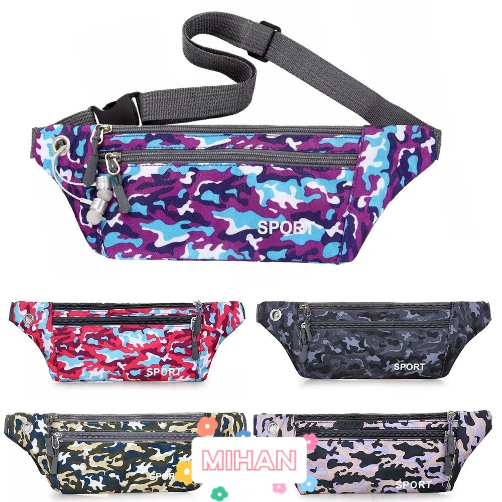 MIHAN1 Túi Đeo Chéo Có Khóa Kéo Dùng Đi Du Lịch