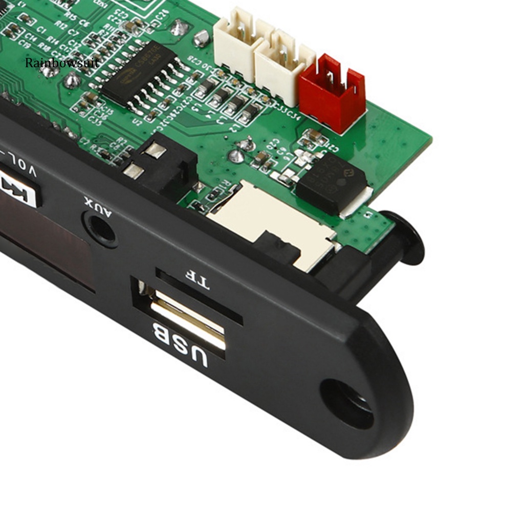 Mô Đun Giải Mã Máy MP3 12V 2x25W Bluetooth 5.0 Có Màn Hình Màu Cho Xe Hơi