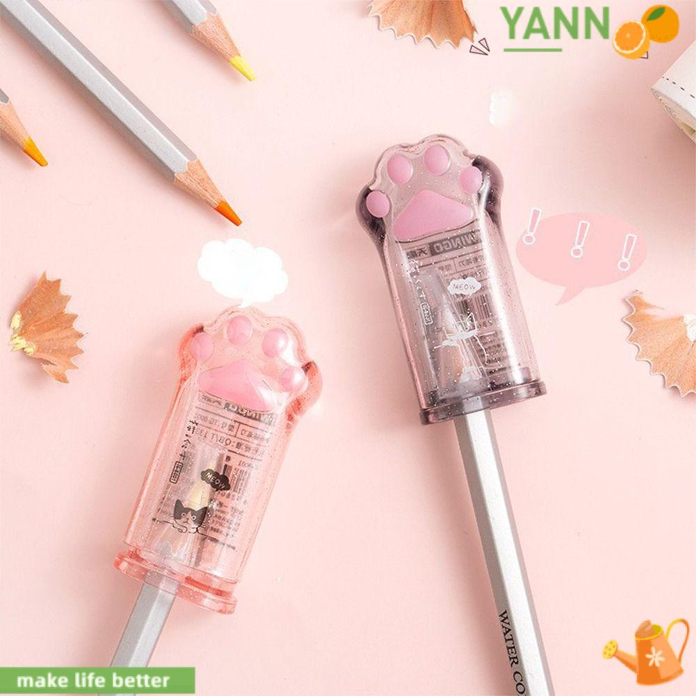 YANN1 Bộ 2 Miếng Giải Thưởng Hình Bàn Chân Mèo Màu Sắc Ngẫu Nhiên