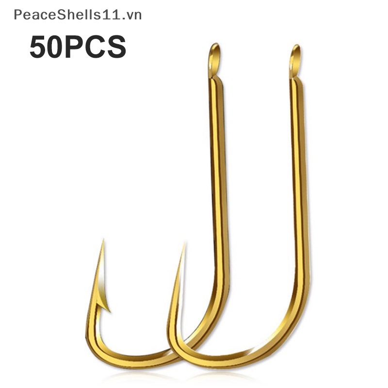 Set 50 Lưỡi Câu Cá Bằng Thép Carbon Cao Cấp