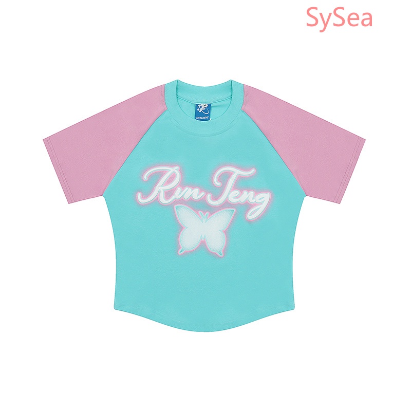 Áo Sơ Mi Ngắn Tay Họa Tiết Bướm Xinh Xắn Theo Phong Cách Mùa Hè Dành Cho Nữ