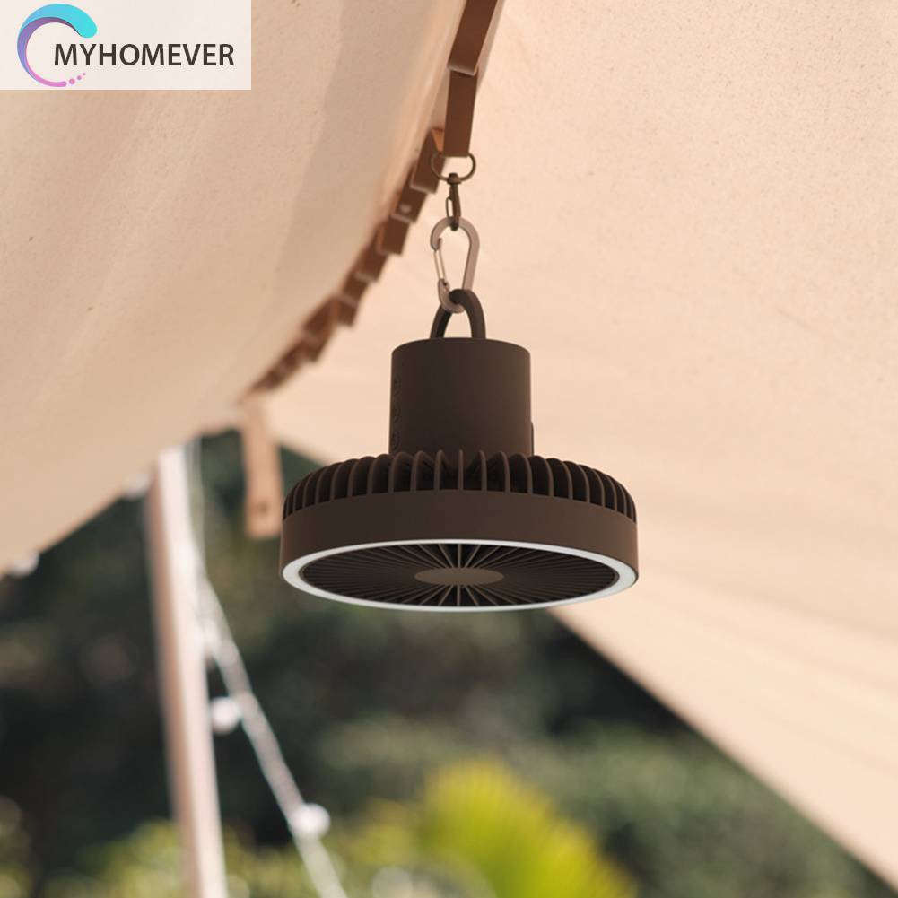 Quạt Làm Mát Để Bàn 10000mAh Sạc Cổng USB Dùng Khi Đi Cắm Trại