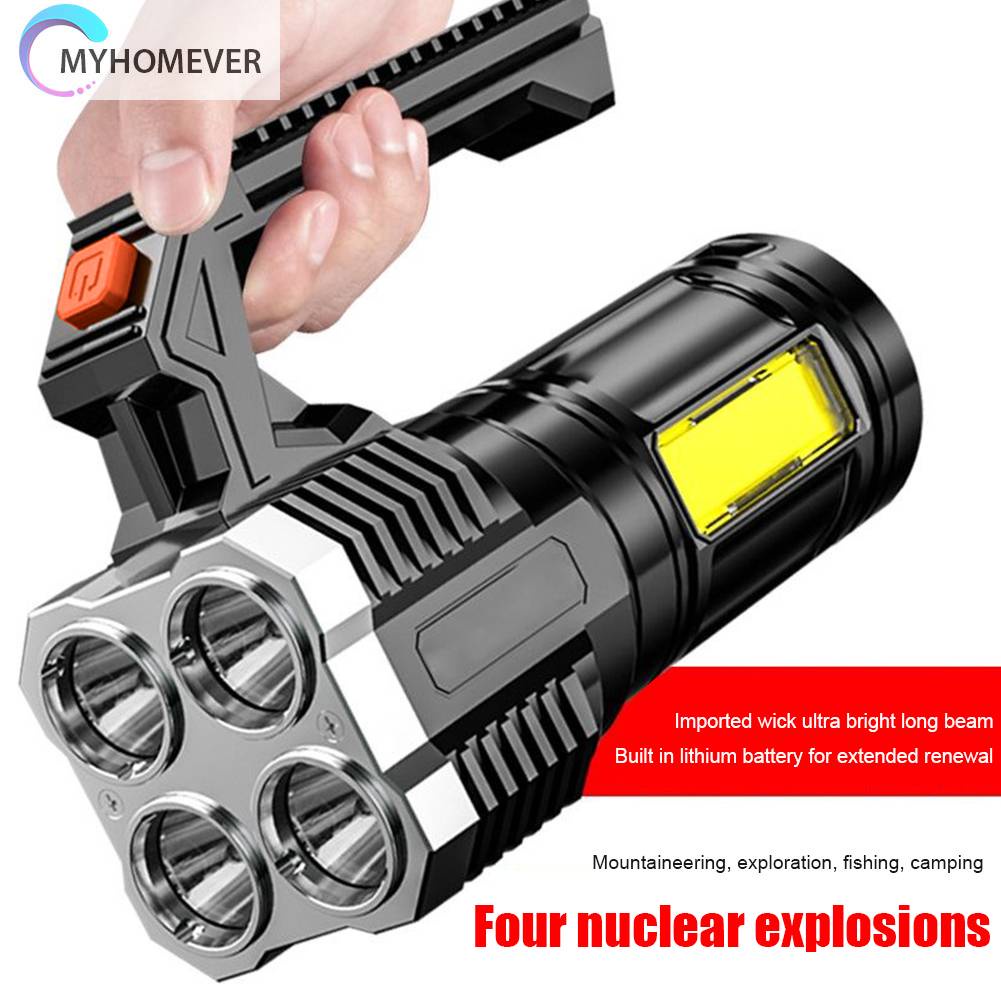 Đèn Pin Cầm Tay Chống Nước IPX4 Có Thể Sạc Lại Bằng Cổng USB