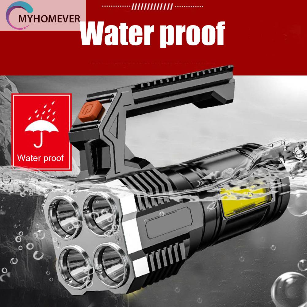 Đèn Pin Cầm Tay Chống Nước IPX4 Có Thể Sạc Lại Bằng Cổng USB