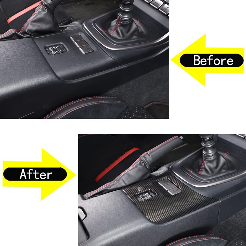 1 Miếng Dán Nút Điều Khiển Nhiệt Độ Ghế Ngồi Xe Hơi Subaru BRZ Toyota 86 2022 Bằng Sợi Carbon