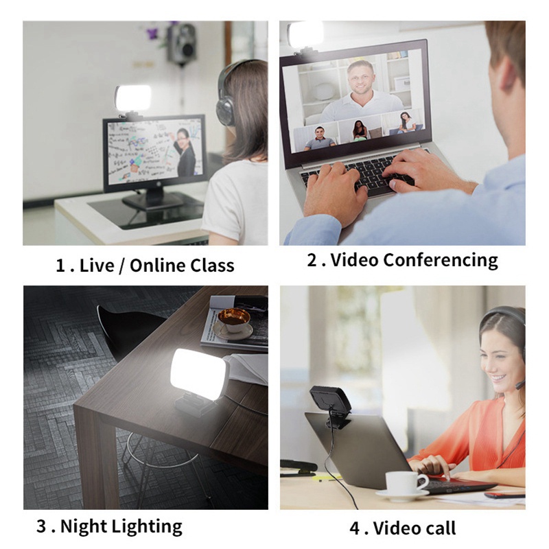 Đèn LED Mini Hỗ Trợ Quay Video Chụp Ảnh Selfie Có Thể Điều Chỉnh