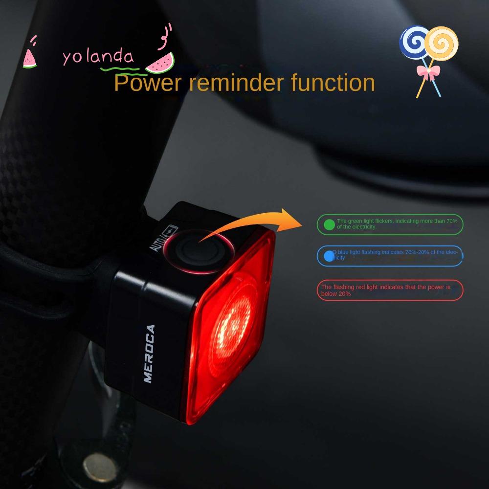 YOLA Đèn Hậu Xe Đạp Sạc USB Dễ Mang Theo Tiện Lợi