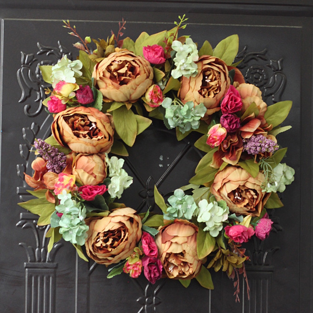 Vòng Hoa Treo Cửa Trang Trí Giáng Sinh / Tiệc Cưới 40cm