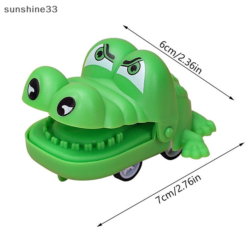 Set 2 Mô Hình Xe Hơi Đồ Chơi Mini Hình Cá Sấu Hoạt Hình Cho Trẻ Em