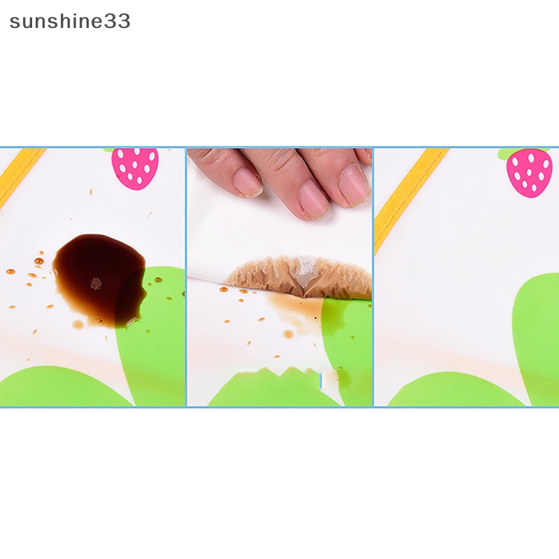 Yếm Ăn Tay Dài Chống Nước In Họa Tiết Hoạt Hình Cho Bé