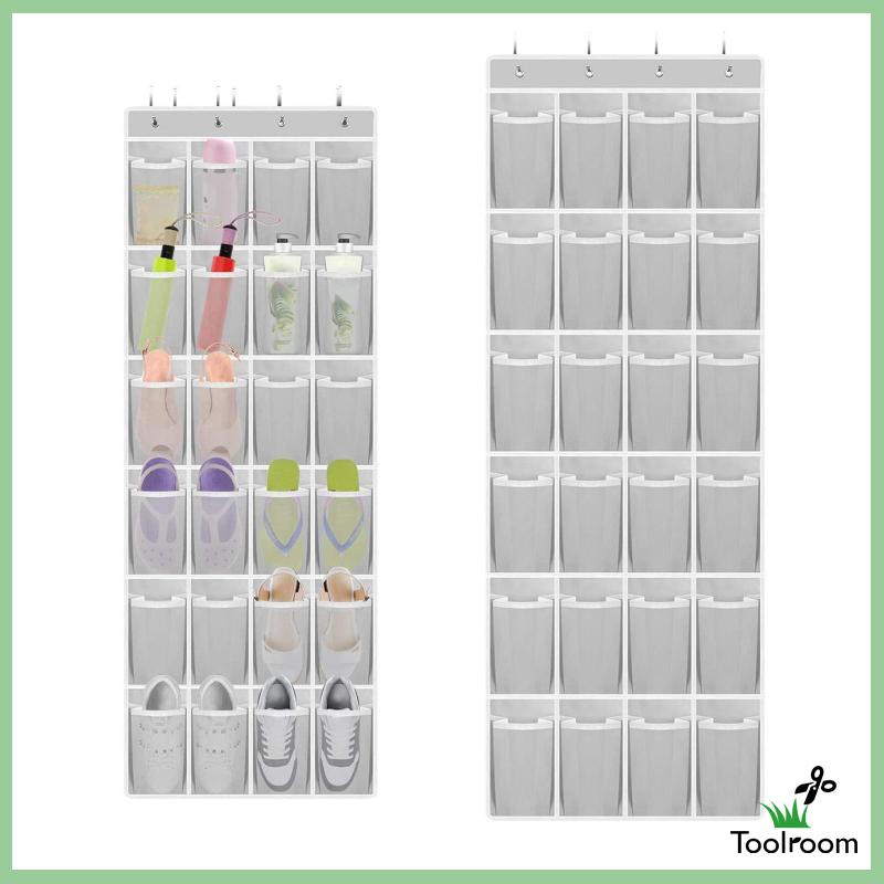 Túi Đựng Giày 24 Ngăn Với 4 Móc Treo Tiện Dụng Cho Phòng Ngủ