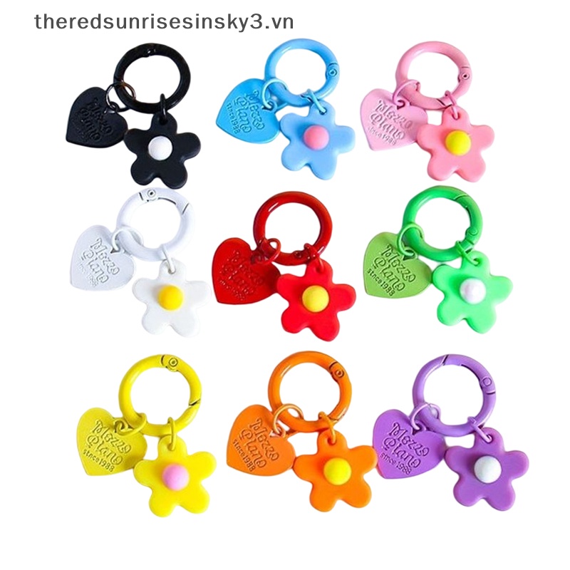 # # Phụ Kiện Trang Trí Túi Xách / Móc Khóa Hình Hoa Màu Sắc Đáng Yêu Thời Trang
