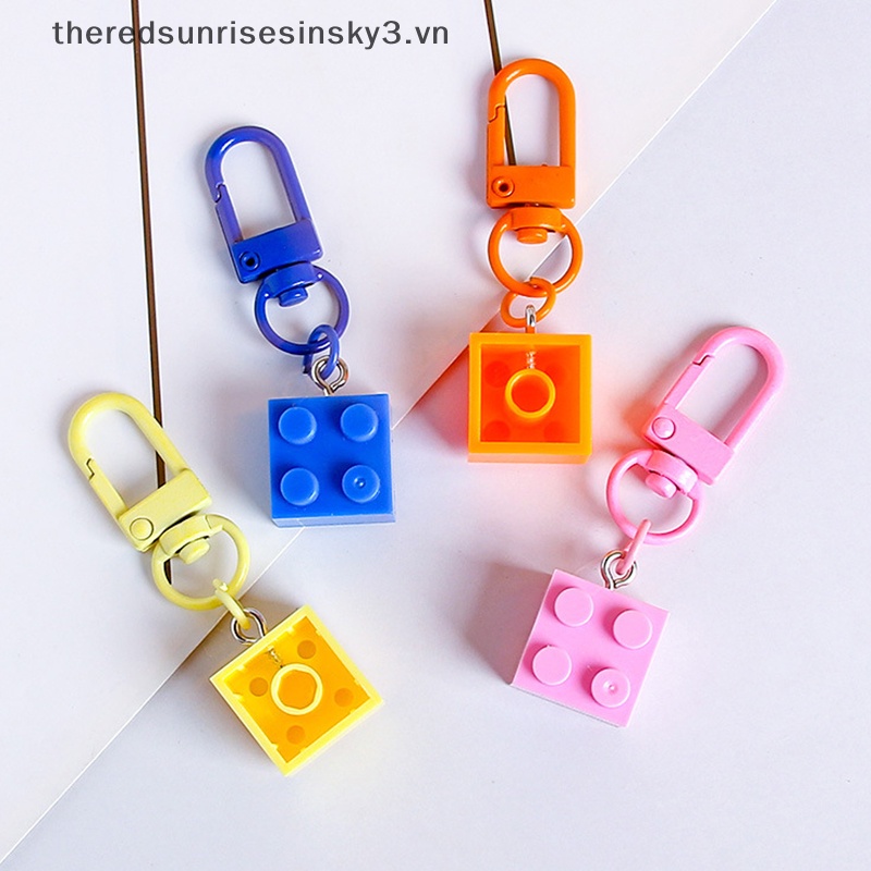 # # Móc Chìa Khóa Dạng Viên Gạch Thời Trang Làm Quà Tặng Cho Cặp Đôi Nam Nữ