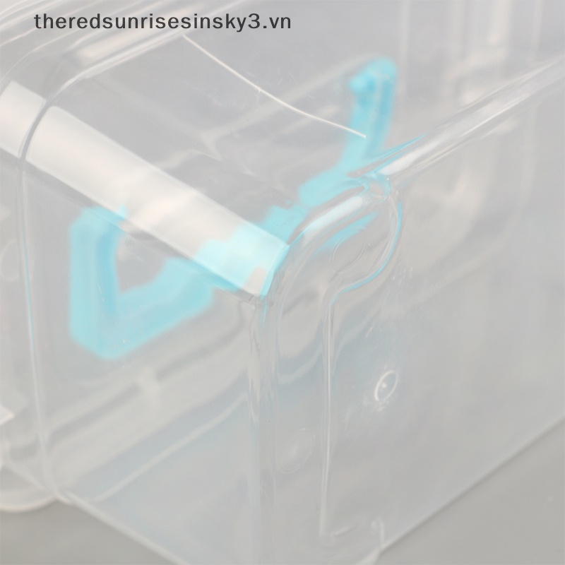 Hộp Đựng Trang Sức Bằng Nhựa Hình Vuông Nhỏ Trong Suốt Thời Trang