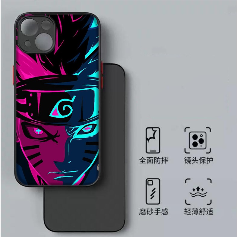 Ốp Điện Thoại Dẻo Họa Tiết Hoạt Hình Naruto Uchiha Obito Cho iPhone SE2 SE3 7 8 Plus XR XS Max 11 Pro Max 353B Đen