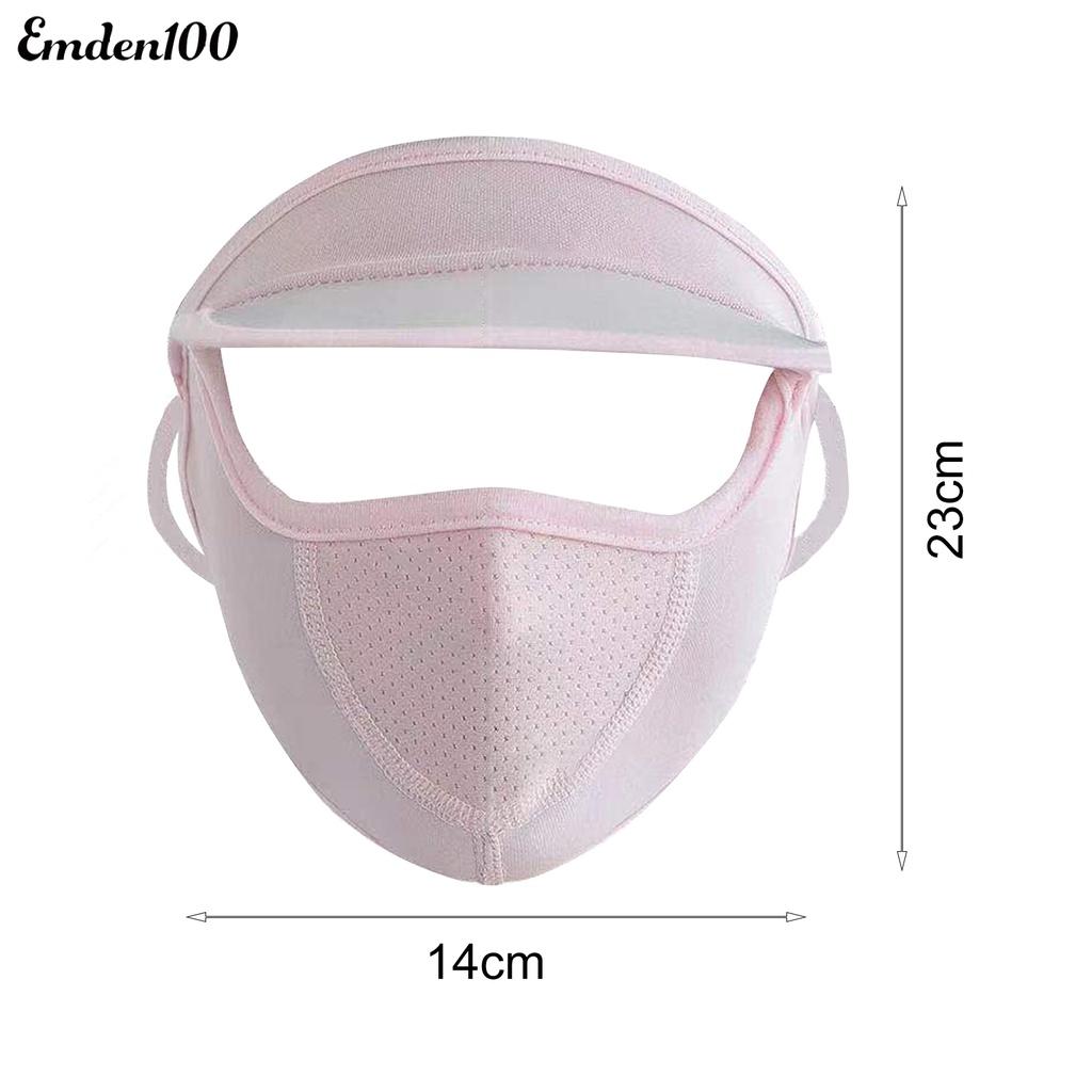 [EMDEN] Mũ Đi Xe Đạp Có Vành Che Mặt Bằng Silicone Thoáng Khí Có Vòng Đeo Tai Cho Hoạt Động Thể Thao Ngoài Trời