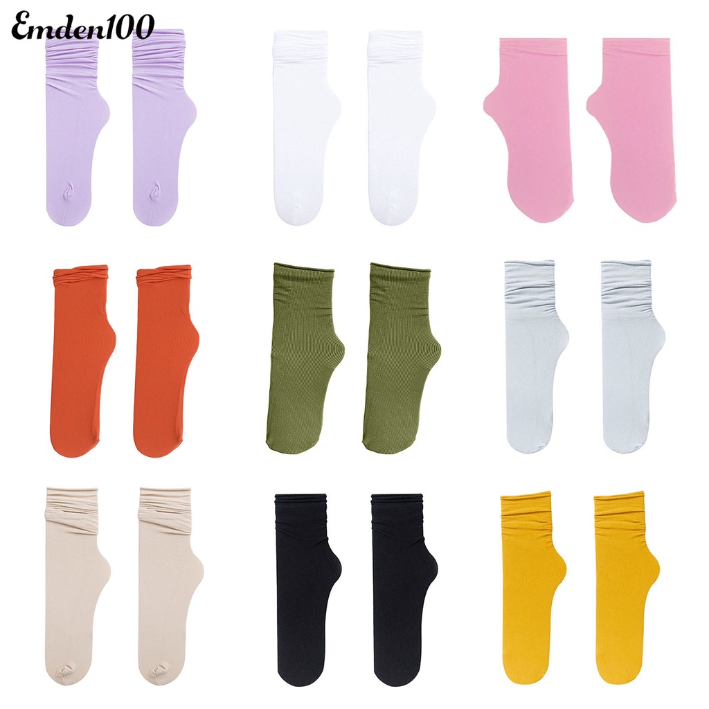 1 Đôi Tất Chân Chống Trượt Mềm Mại Thấm Hút Mồ Hôi Thoáng Khí Cho Nữ