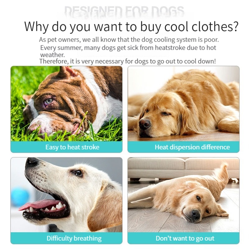 HamshMoc Áo Vest Phản Quang Chống Nắng Làm Mát Mùa Hè Thoải Mái Dễ Sử Dụng Huấn Luyện Chó Ngoài Trời