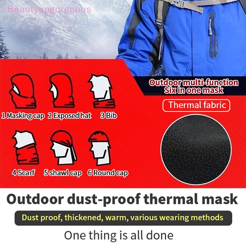 [BeupgorsV] Mũ Lông Cừu Dày Chống Gió Giữ Ấm Mùa Đông Khi Lái Xe Ngoài Trời