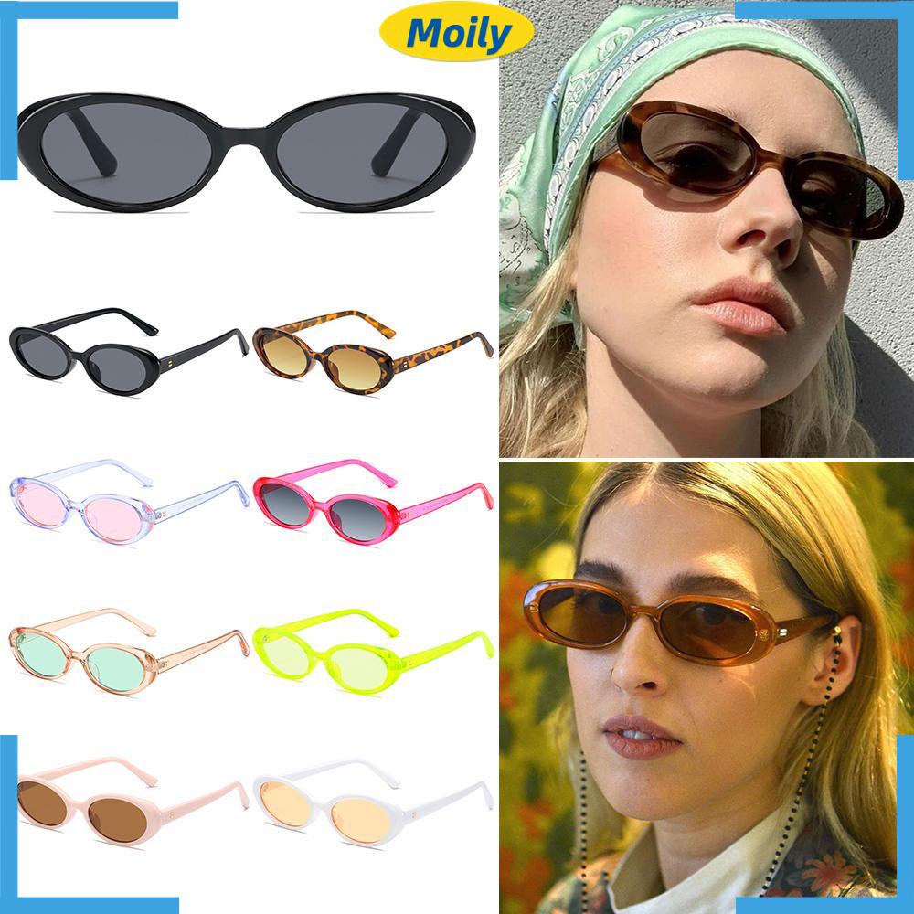 MOILYVN Kính Mát Hình Oval Chống Tia UV400