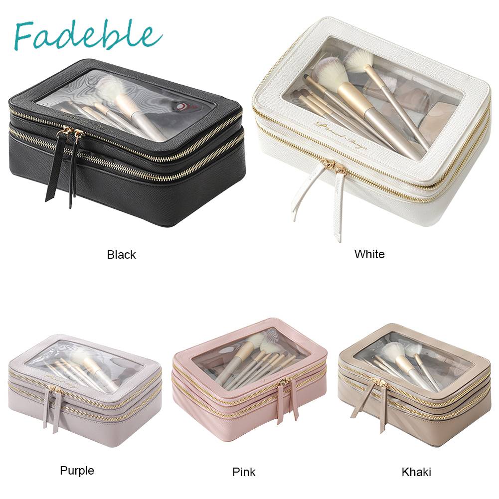 Túi Đựng Mỹ Phẩm Hai Lớp Trong Suốt Đa Năng