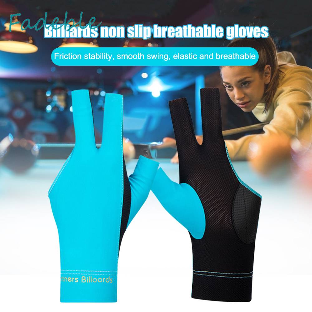 1 Đôi Găng Tay Hở Ngón Chống Trượt Trọng Lượng Nhẹ Dùng Để Luyện Tập Bida