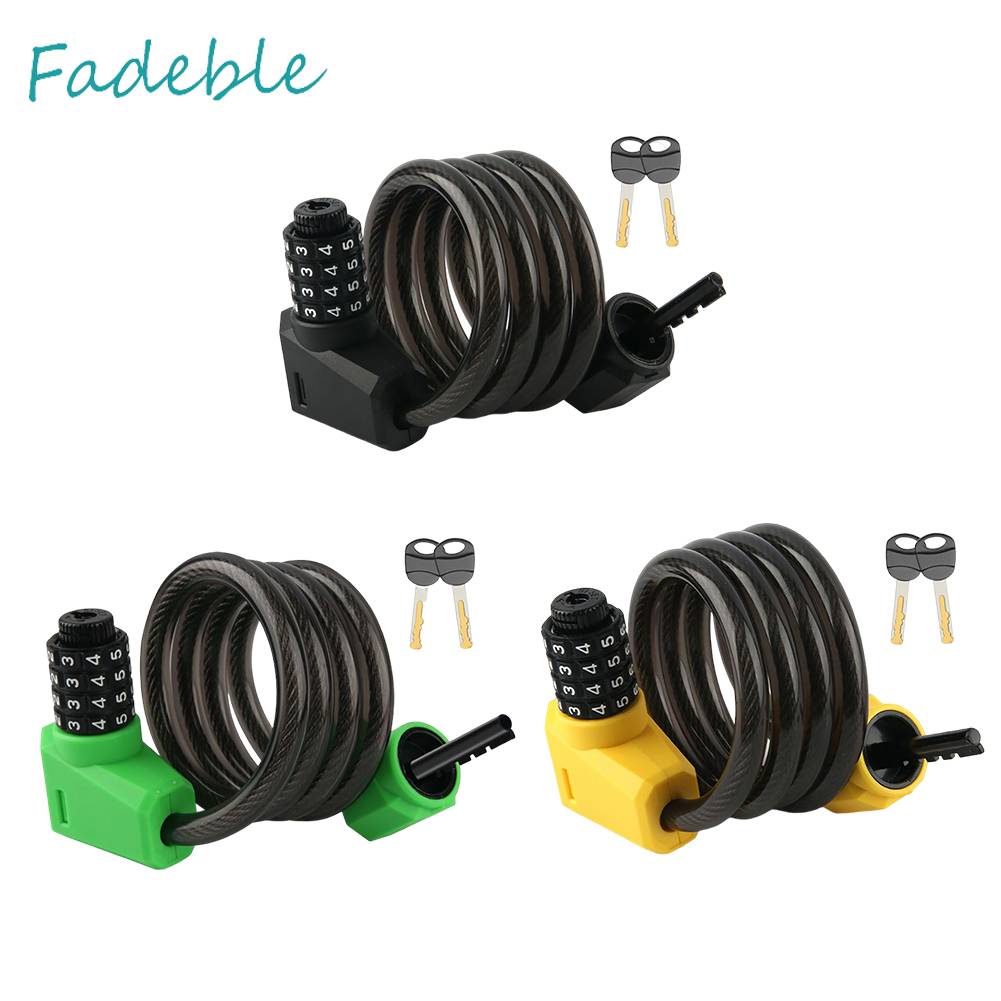 Dây Xích Khóa Xe Đạp / Xe Máy / Thuyền Kayak Có Mật Khẩu 1.2M