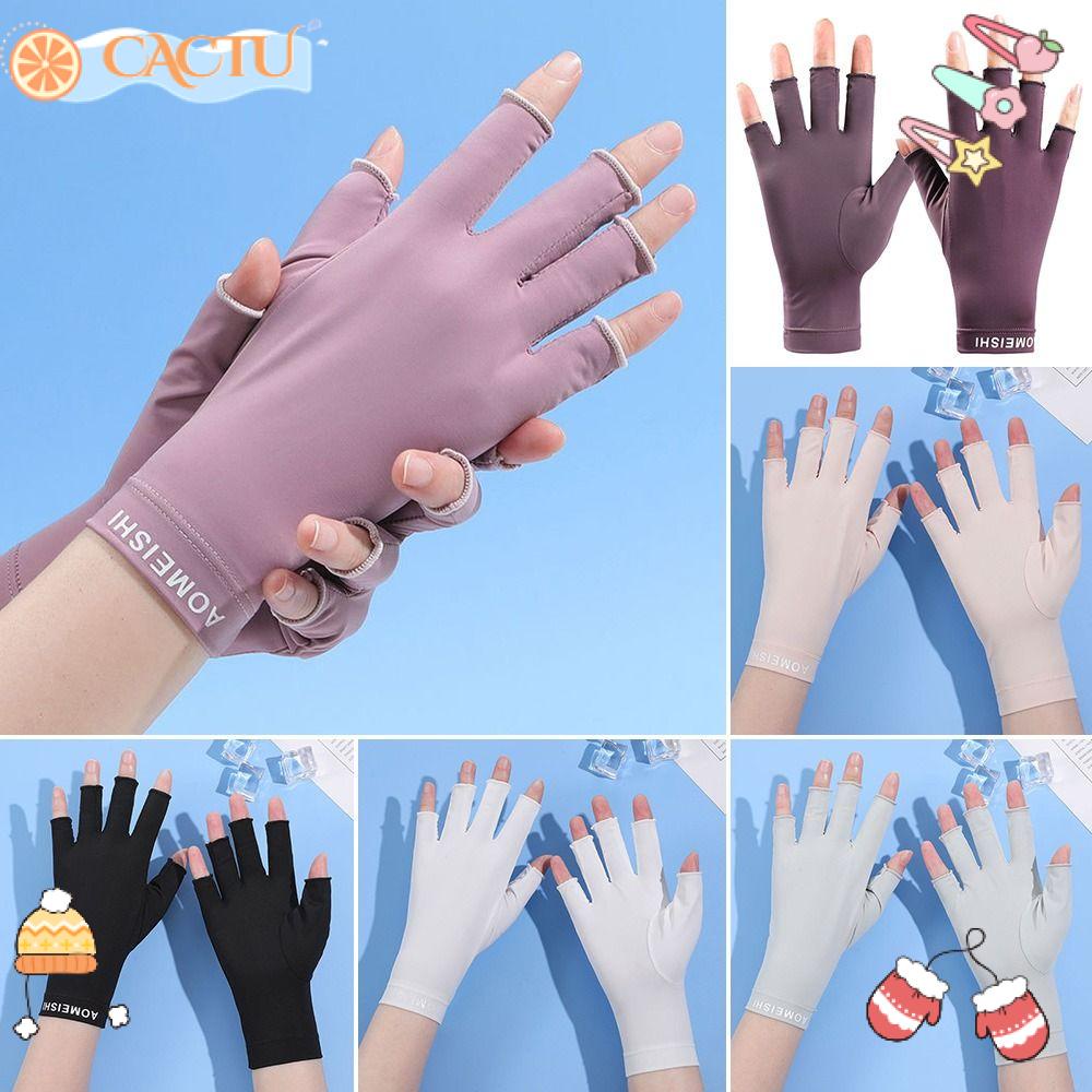 CACTU Găng Tay Chống Nắng Thoáng Khí Có Thể Chạm Màn Hình Cảm