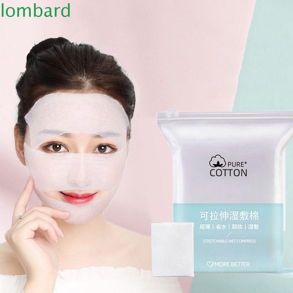 LOMBARD Bộ 50 / 200 Miếng Bông Cotton Tẩy Trang Co Giãn Dùng Một Lần