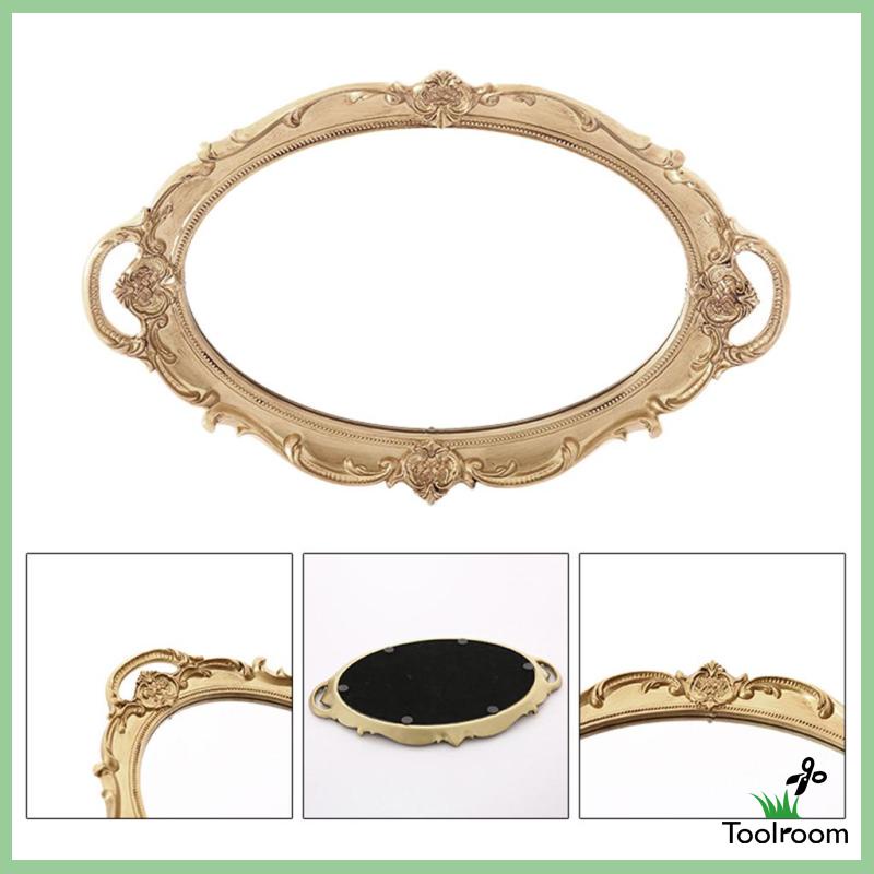 Khay Đựng Nước Hoa / Nước Hoa Tráng Gương Phong Cách Vanity Cổ Điển Dùng Trang Trí Phòng Tắm / Tiệc Cưới