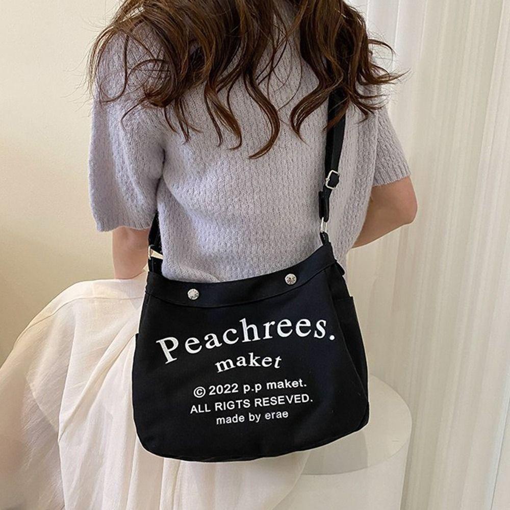 Túi Đeo Vai In Chữ Phong Cách Hàn Quốc Cho Nữ