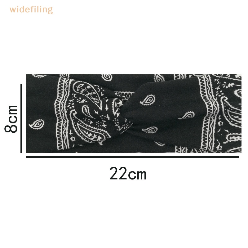 Băng Đô Bandana Bằng Cotton Co Giãn In Họa Tiết Chữ Thập Dùng Rửa Mặt / Trang Điểm / Làm Đẹp