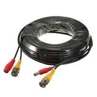 Cáp camera kèm nguồn, cáp đúc sẵn 2 đầu bnc + 2 jack nguồn dài 10m, 15m, 20m, 30m, 40m