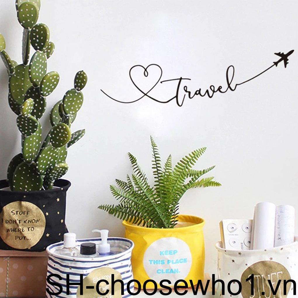 Sticker Dán Tường Bằng PVC Màu Đen Không Độc Hại Và Chống Bẩn Không Mùi Trang Trí Phòng Khách