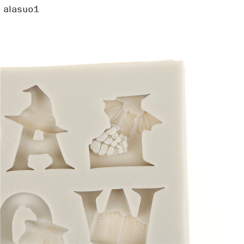 Khuôn Silicon Làm Bánh / Sô Cô La Hình Bảng Chữ Cái Halloween