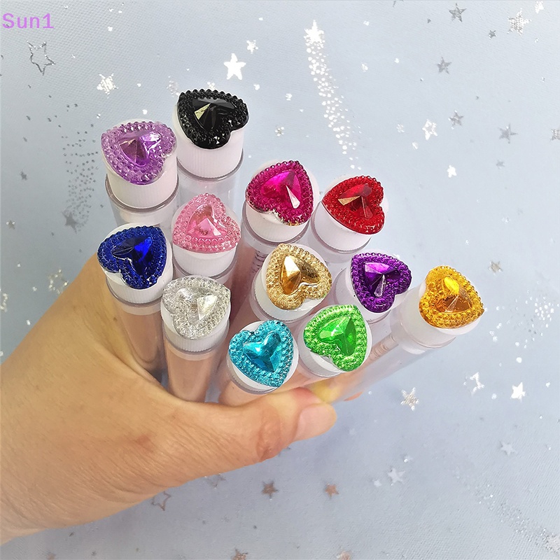 Sun1 &gt; Bộ Cọ Chuốt Lông Mi / Lông Mày Ống Hình Trái Tim Nhiều Loại Chống Bụi (Phong Cách Ngẫu Nhiên) well