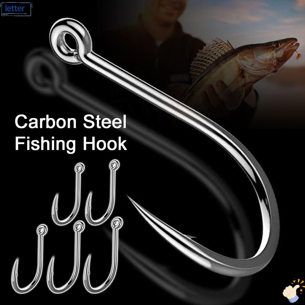 LET Set 500 Lưỡi Câu Cá Bằng Thép Carbon Mềm Mại Chuyên Dụng