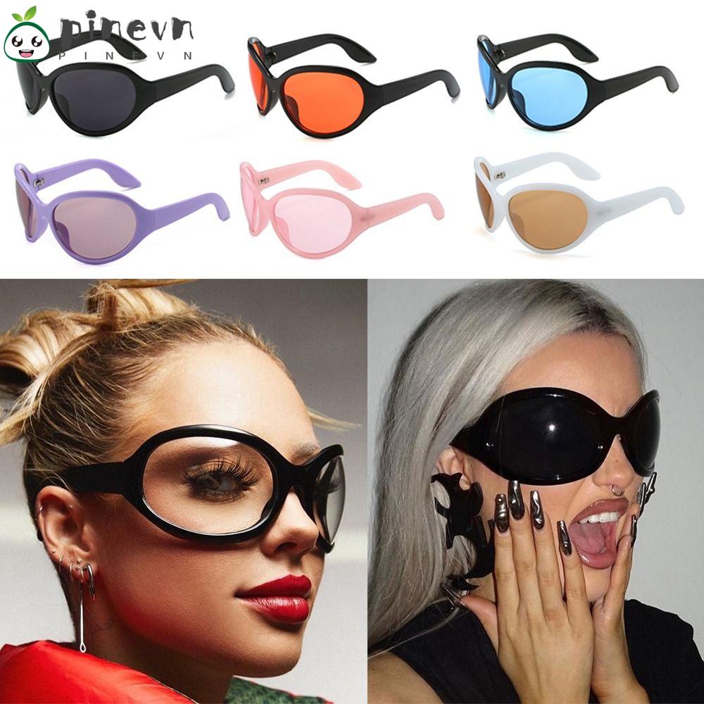 PINEVN Kính Râm Nữ Oversize Phong Cách Hip Hop