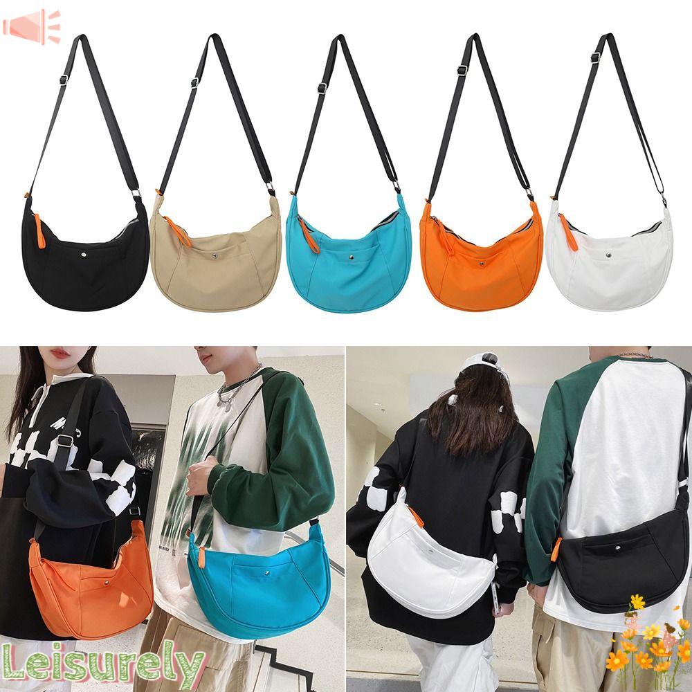 LEILY Túi Đeo Chéo Vai Bằng Nylon Màu Đen Thời Trang Sành Điệu Cho Nữ