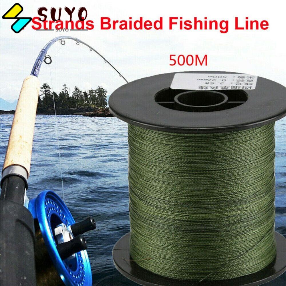 SUYO Cuộn Dây Câu Cá 4 Sợi 30-50LB 500M Chống Cắn Chất Lượng Cao